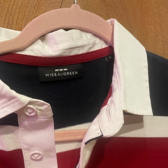 MISE AU GREEN multicolor polo long sleeve with crest - Picture 7 of 8